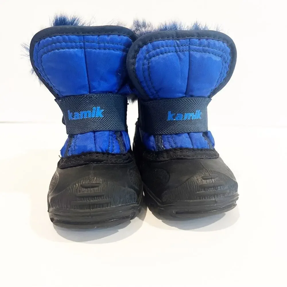 Kamik Blue Snow Boots sz 5 toddler Waterproof Insulated Winter Boots